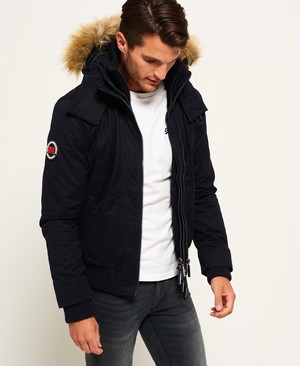 Superdry Microfibre SD-Windbomber Férfi Kabát Sötétkék | UVNXZ1845